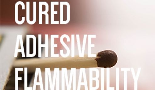 Cured Adhesive Flammability